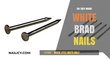 White Brad Nails: Do They Exist?