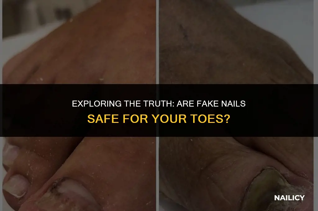 do they use fake nails on toes