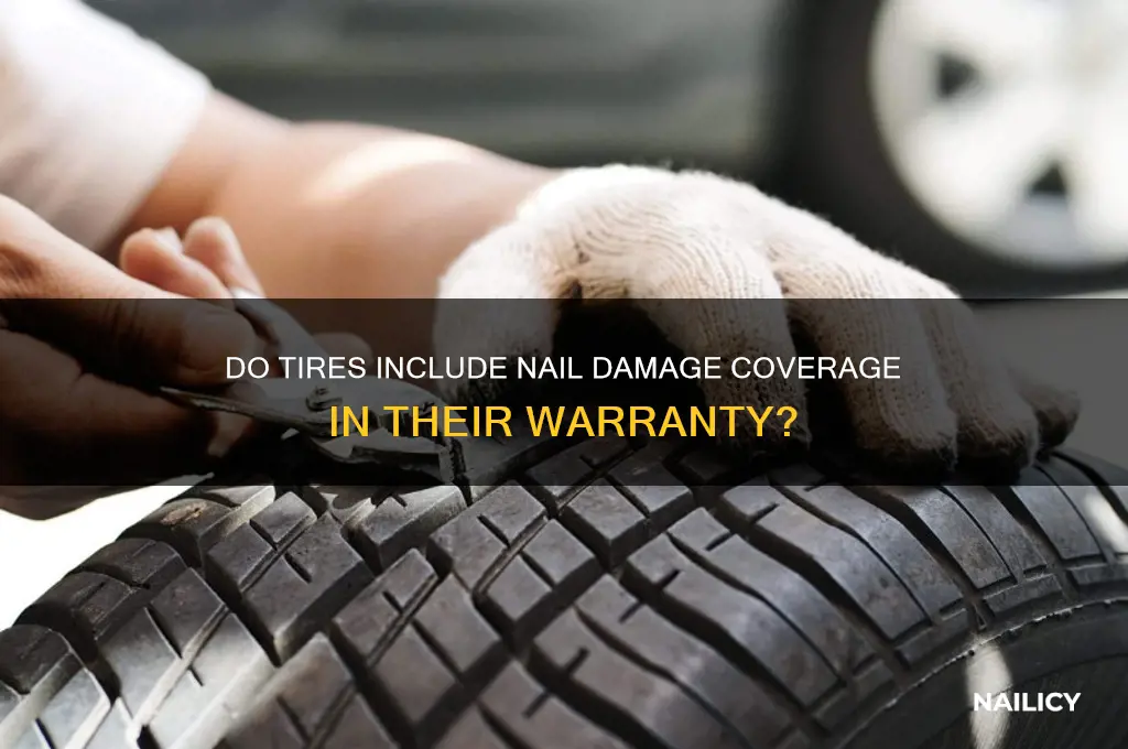 do tires comes with a warranty nail