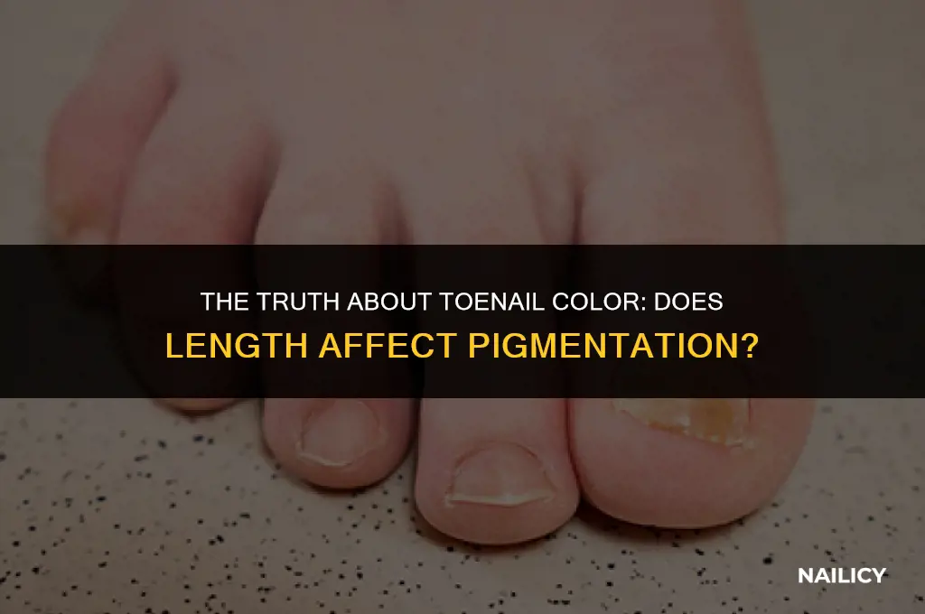 do toe nails get more yellow when they get long