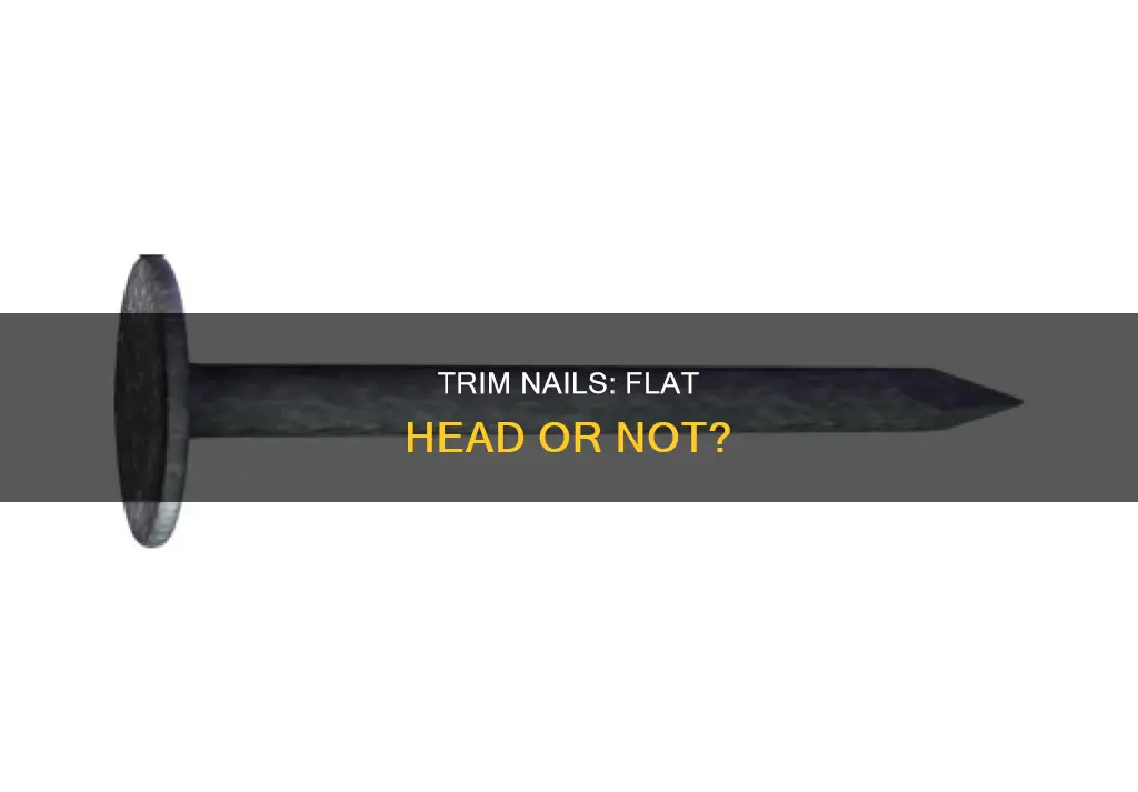 do trim nails have a flat head