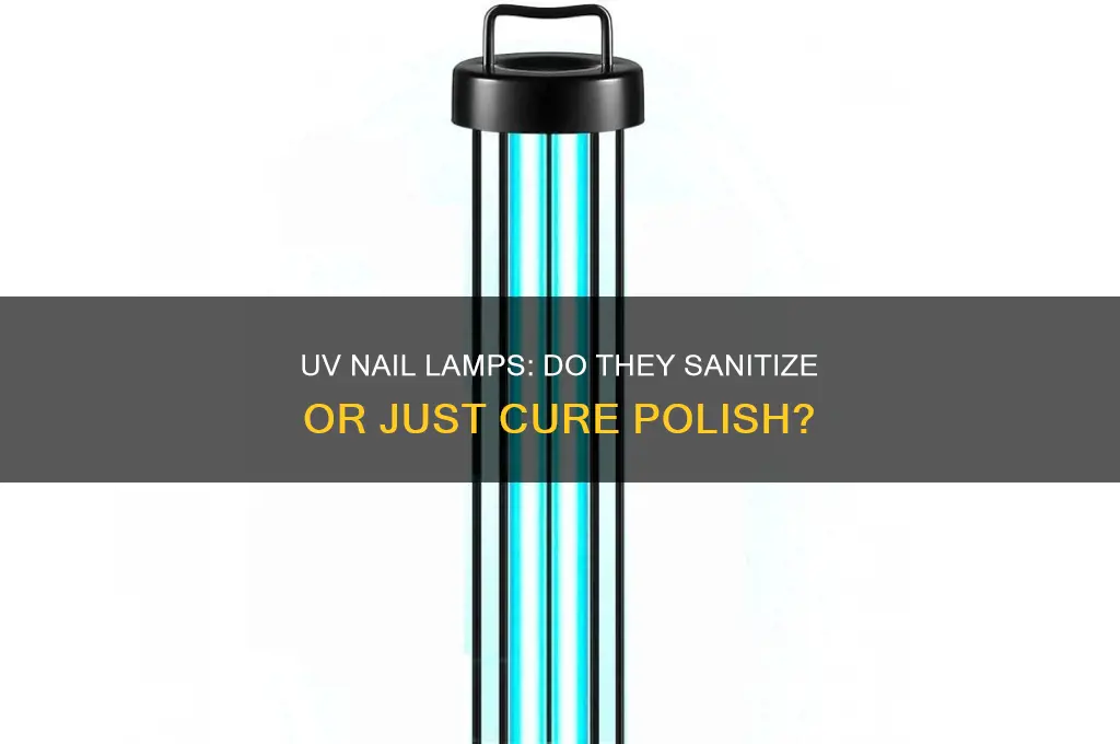 do uv nail lamps sanitize