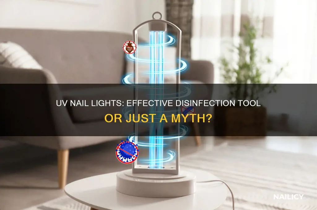 do uv nail lights disinfect