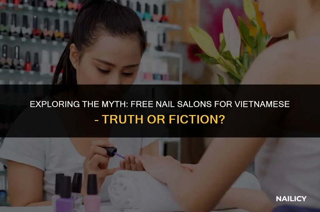 do vietnamese get free nail salons