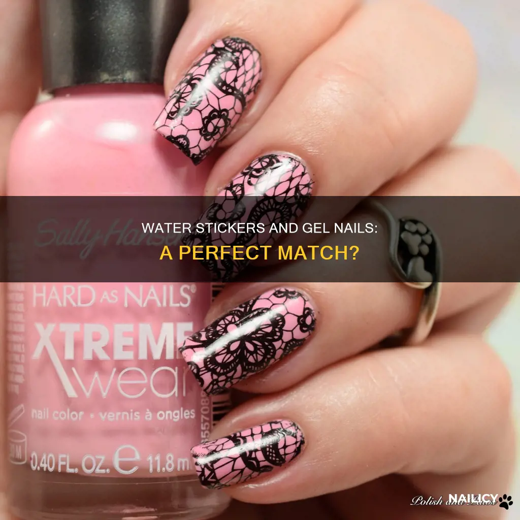 do water stickers work on gel nails