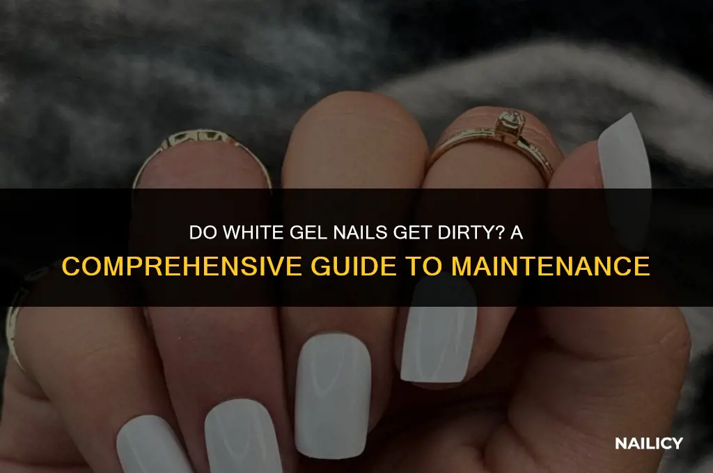 do white gel nails get dirty