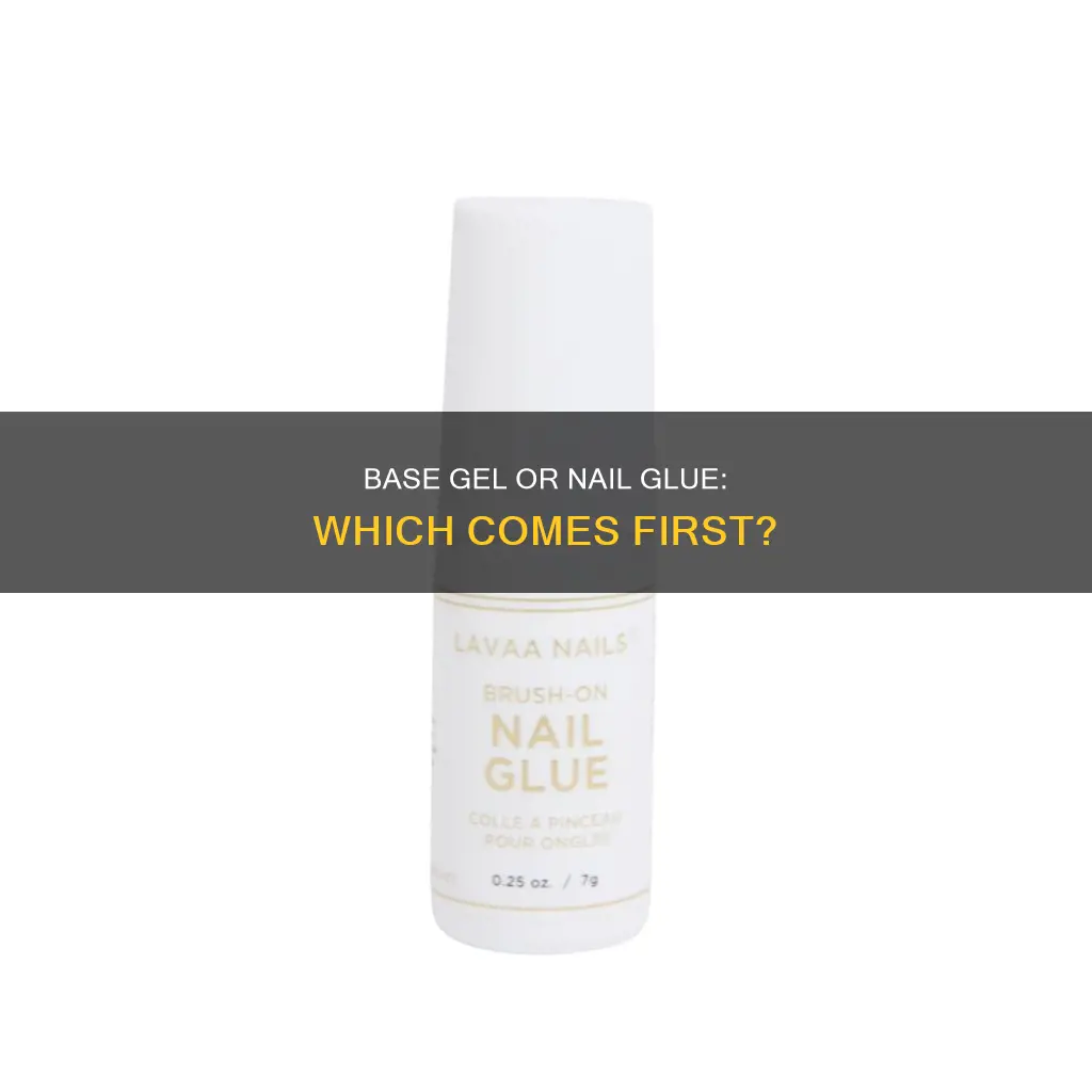 do you apply base gel before nail glue