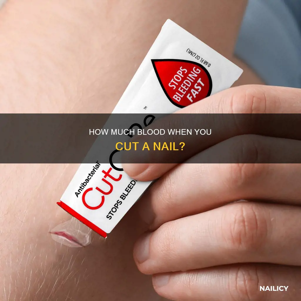 do you bleed alot when you cut a nail