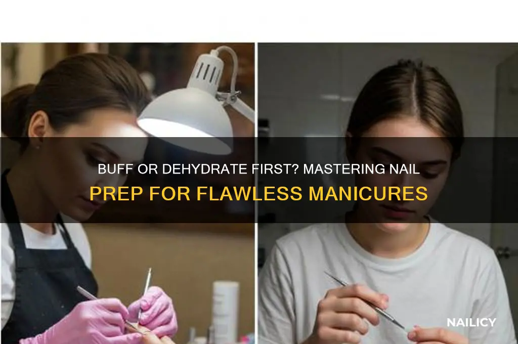 do you buff or dehydrate your nails first