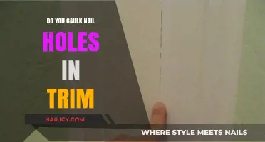 Caulking Nail Holes in Trim: Is It Necessary?