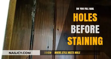 Should You Fill Nail Holes Before Staining Wood: Expert Tips