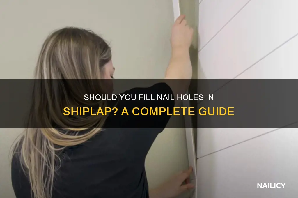 do you fill nail holes in shiplap