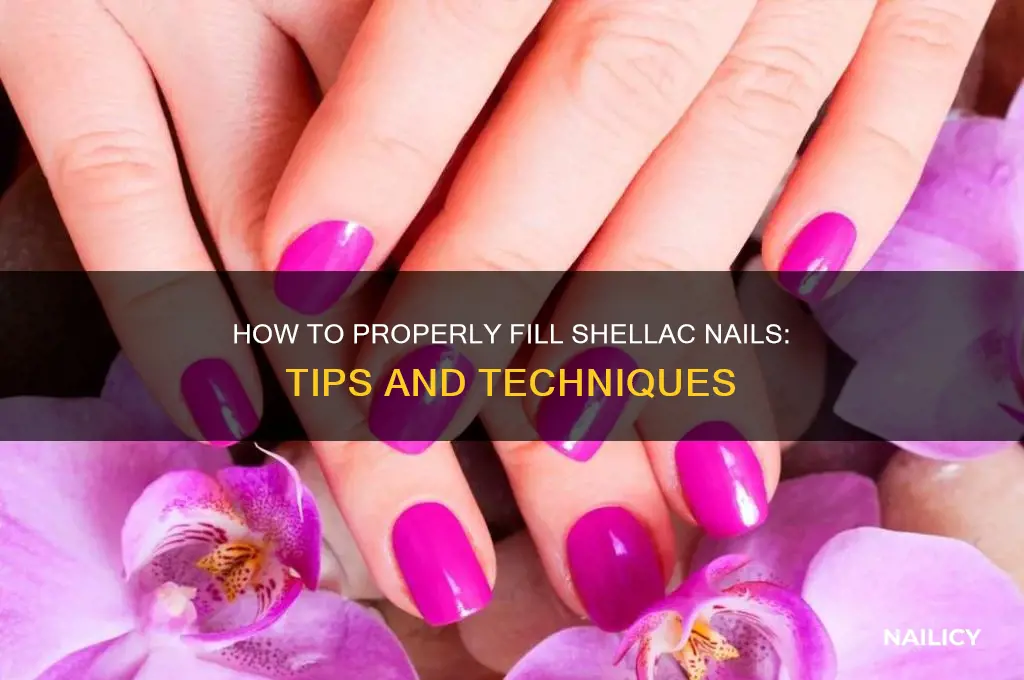 do you fill shellac nails