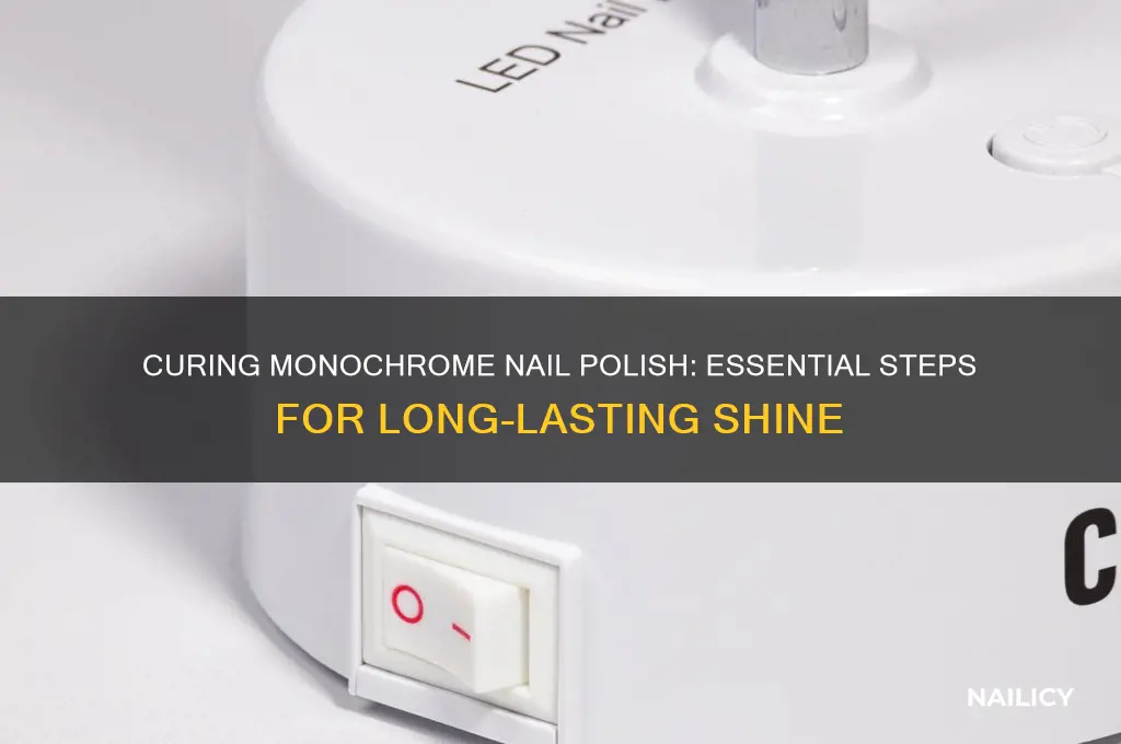 do you have to cure monochrome nail polish