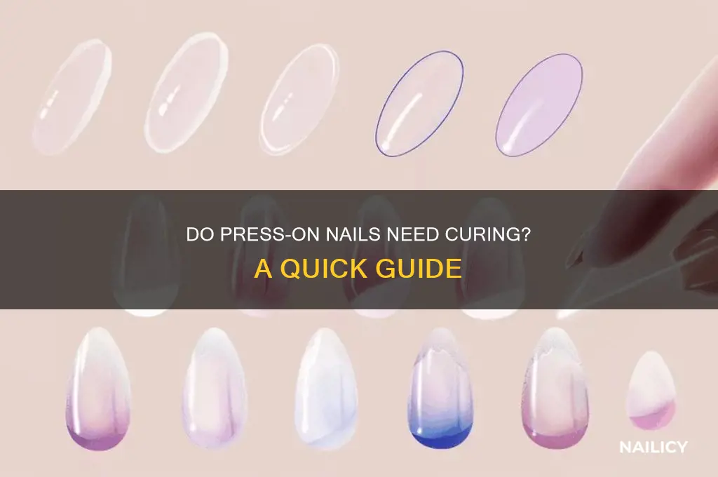 do you have to cure press on nails