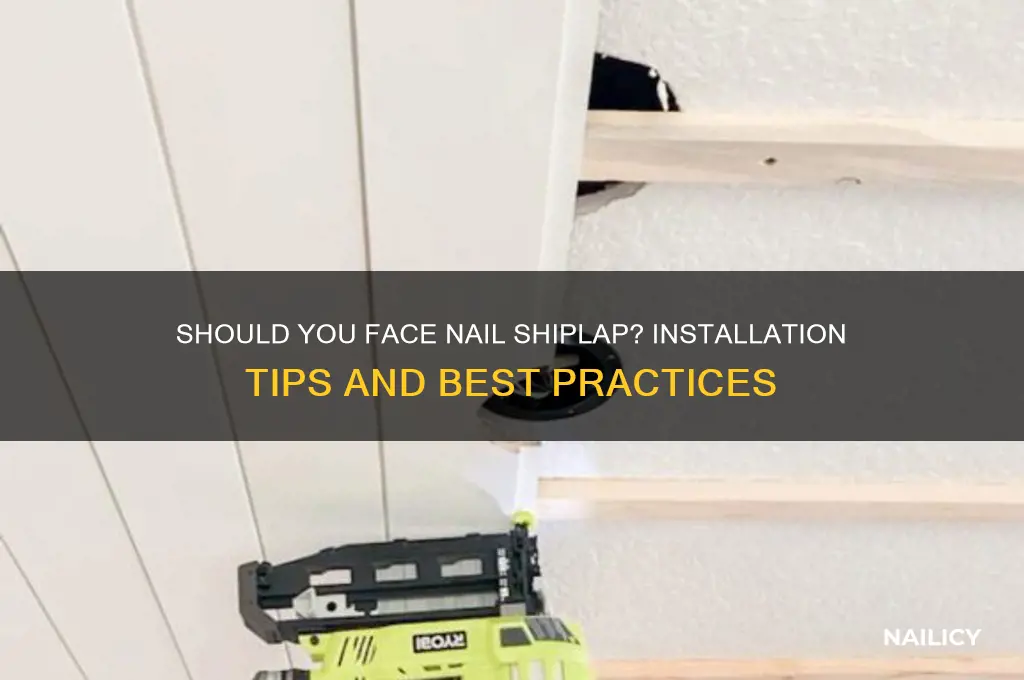 do you have to face nail shiplap