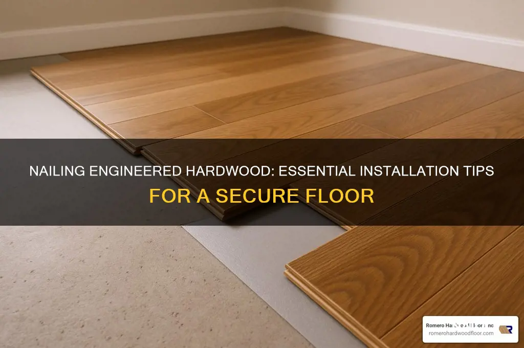 do you have to nail engineered hardwood