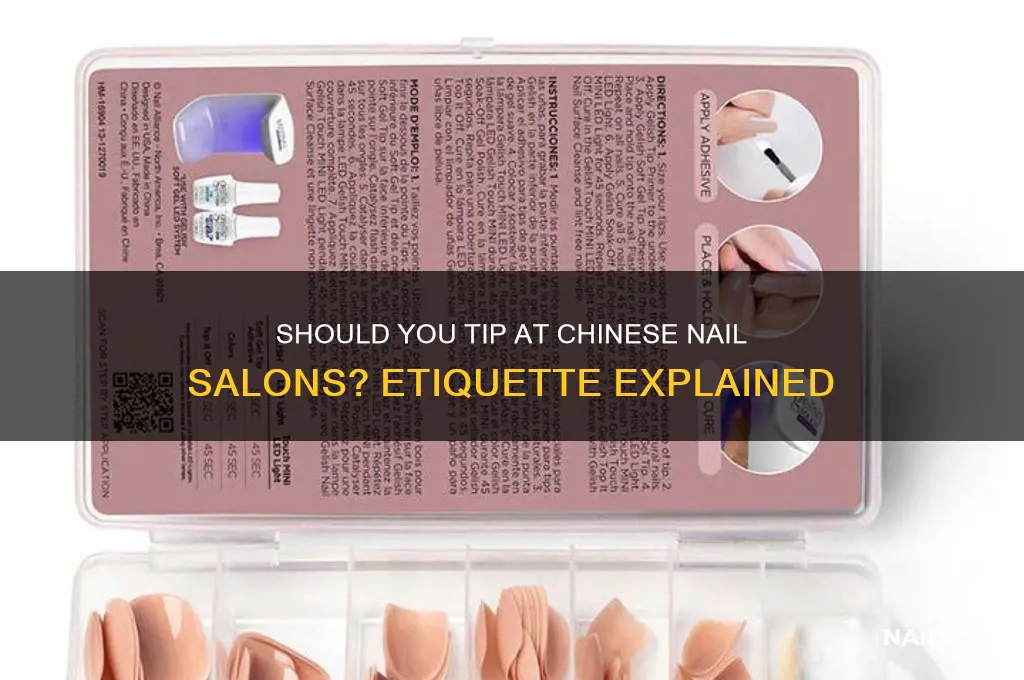 do you have to tip the chinese nail salon person