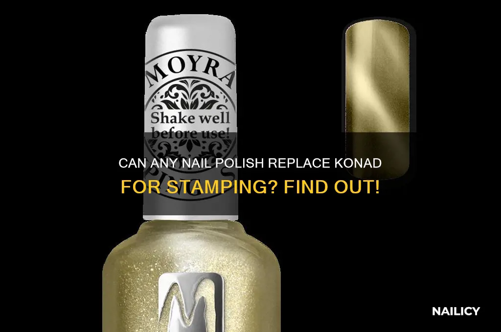 do you have to use konad nail polish for stamping