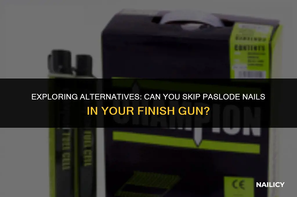 do you have to use paslode nails in finish gun