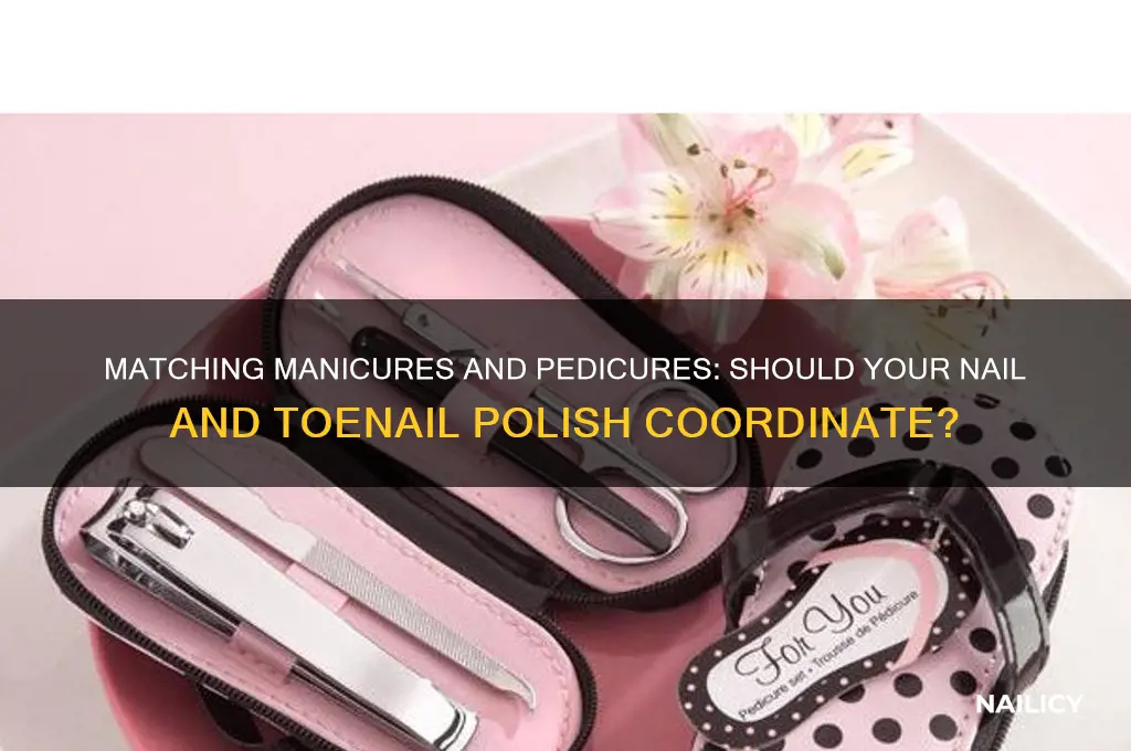 do you match your nail and toenail polish