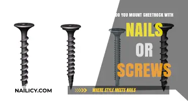 Nails vs. Screws: Best Method for Mounting Sheetrock Explained