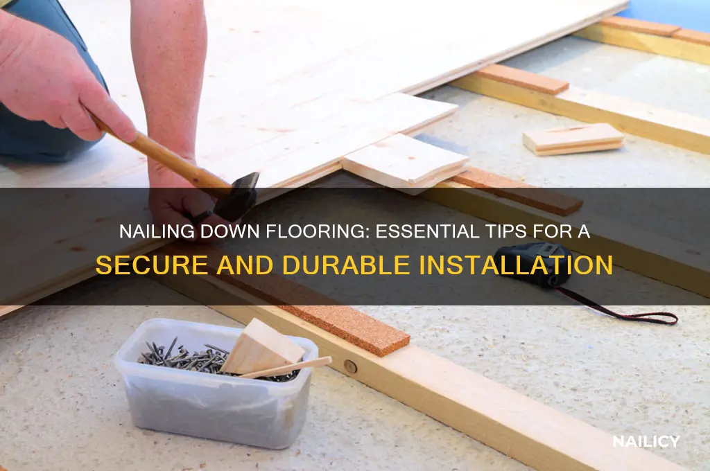 do you nail down flooring