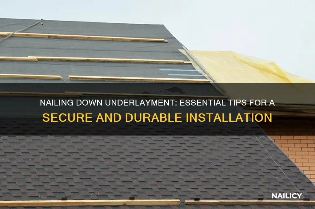 do you nail down underlayment