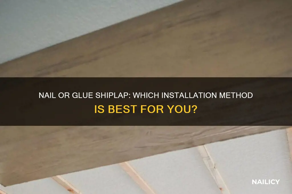 do you nail or glue shiplap up