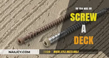 Nails vs. Screws for Decking: Which Fastener Wins for Durability?