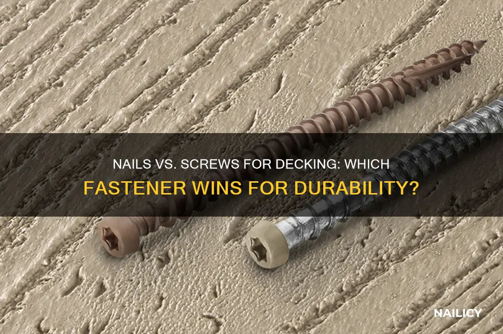 do you nail or screw a deck