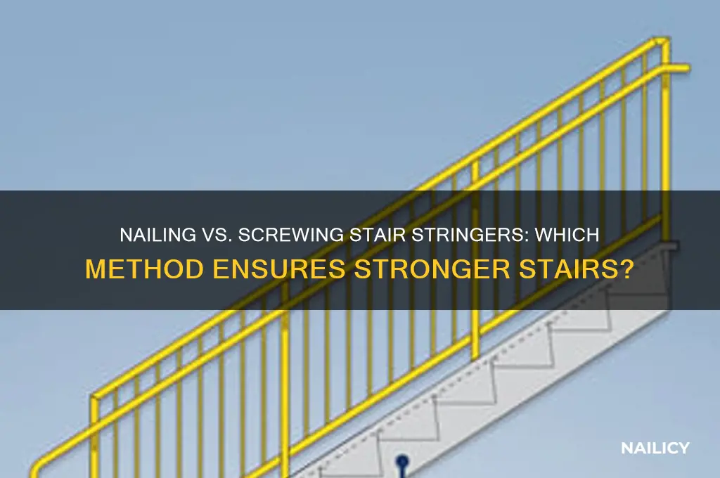 do you nail or screw a stair stringer