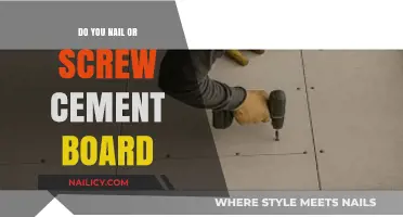 Nail or Screw Cement Board: Best Practices for Secure Installation