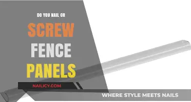 Nails vs. Screws: Which is Best for Securing Fence Panels?