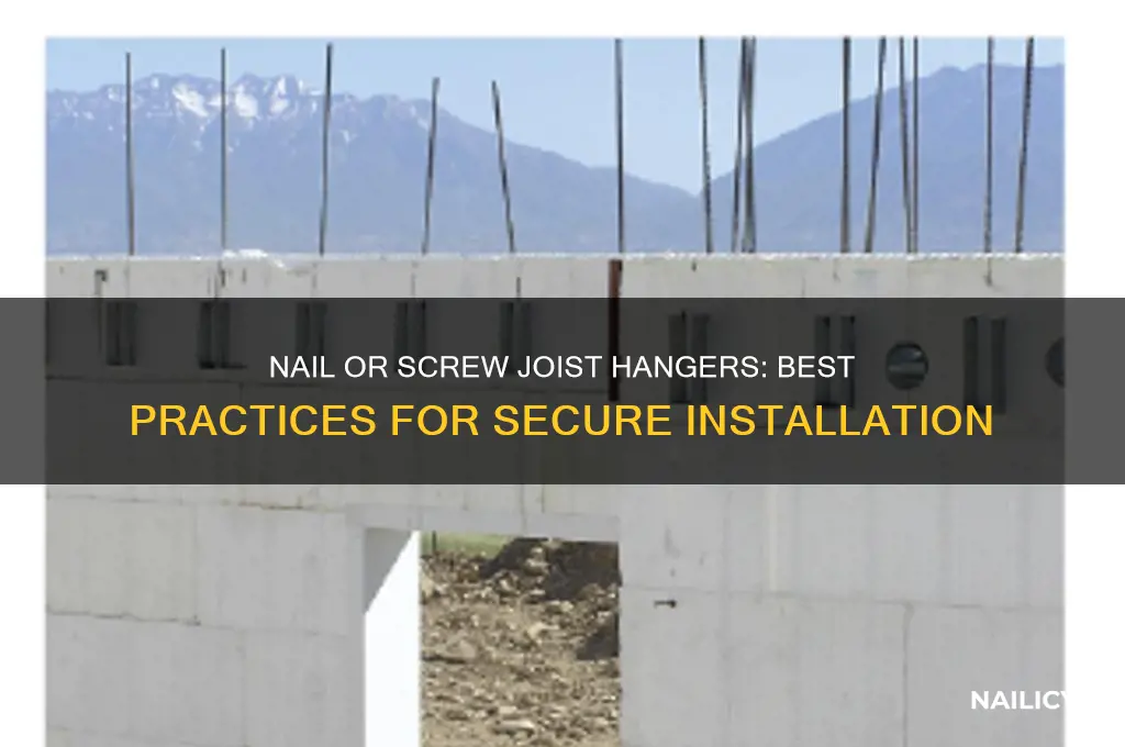 do you nail or screw joist hangers