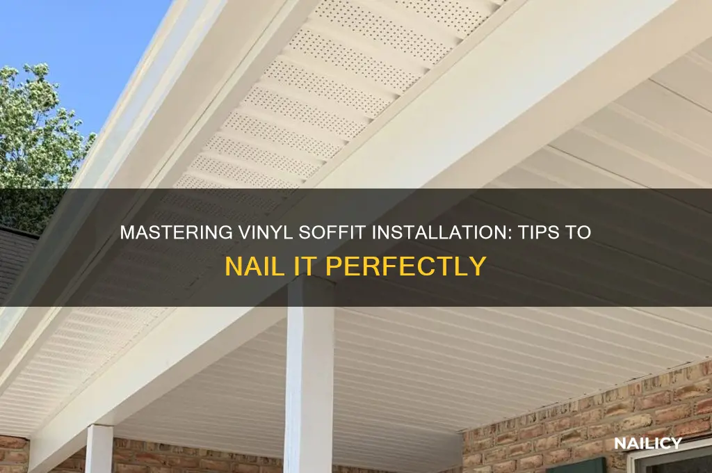do you nail vinyl soffit
