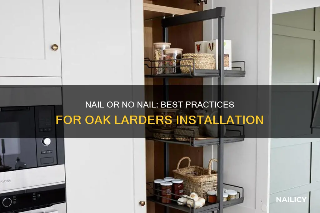 do you need a nail for oak larders