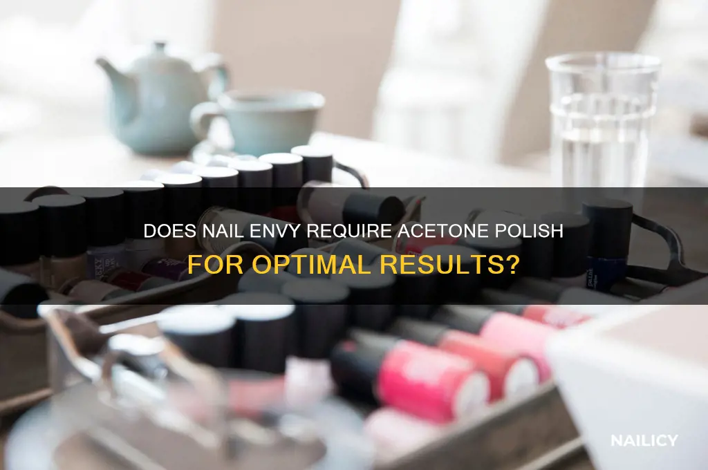do you need acetone polish for nail envy to work