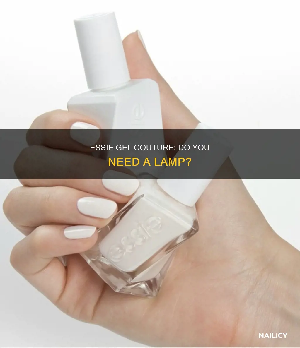 do you need lamp for essie gel couture nail polish