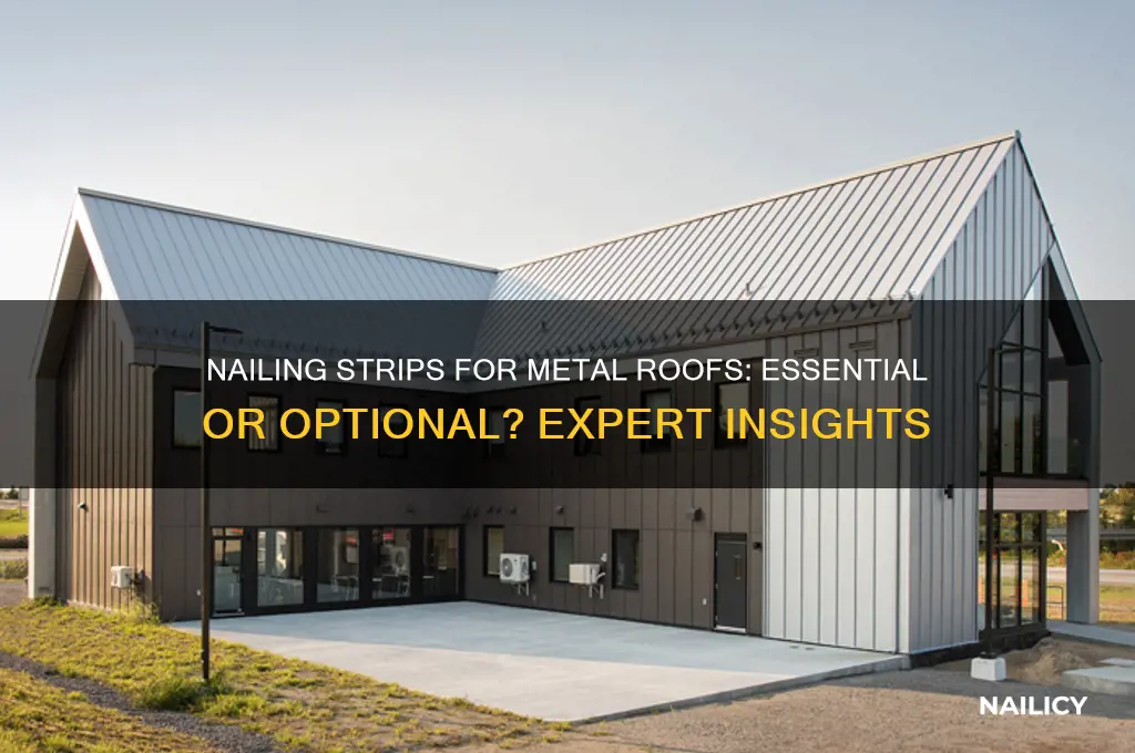 do you need nailing strips metal roof