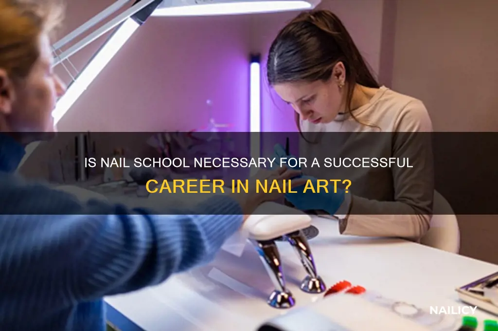 do you need to go to nail school