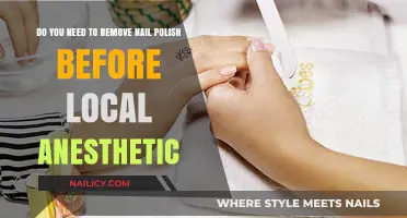 Nail Polish: Local Anesthetic's Unlikely Foe