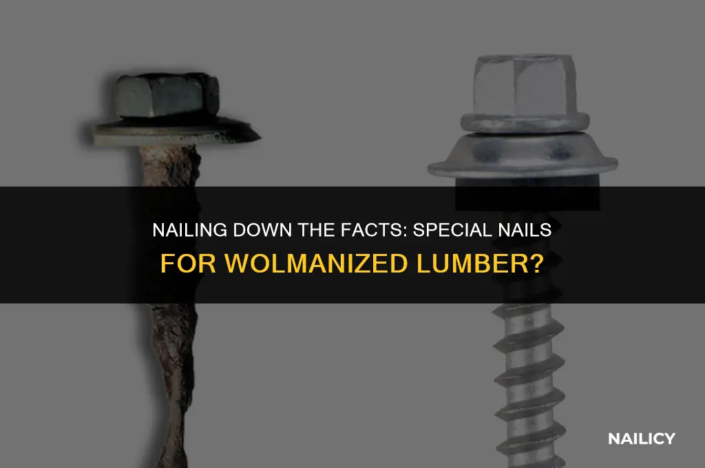 do you need to use special nails with wolmanized lumber