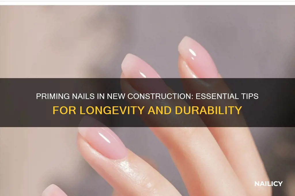 do you o primr nails on new construction