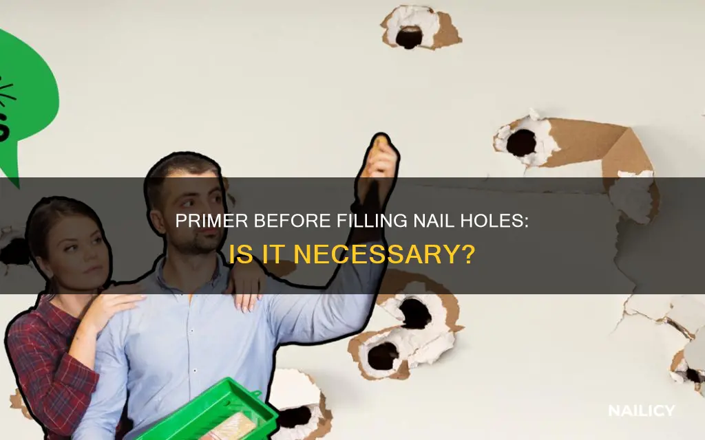do you prrime before filling nail holes in trim