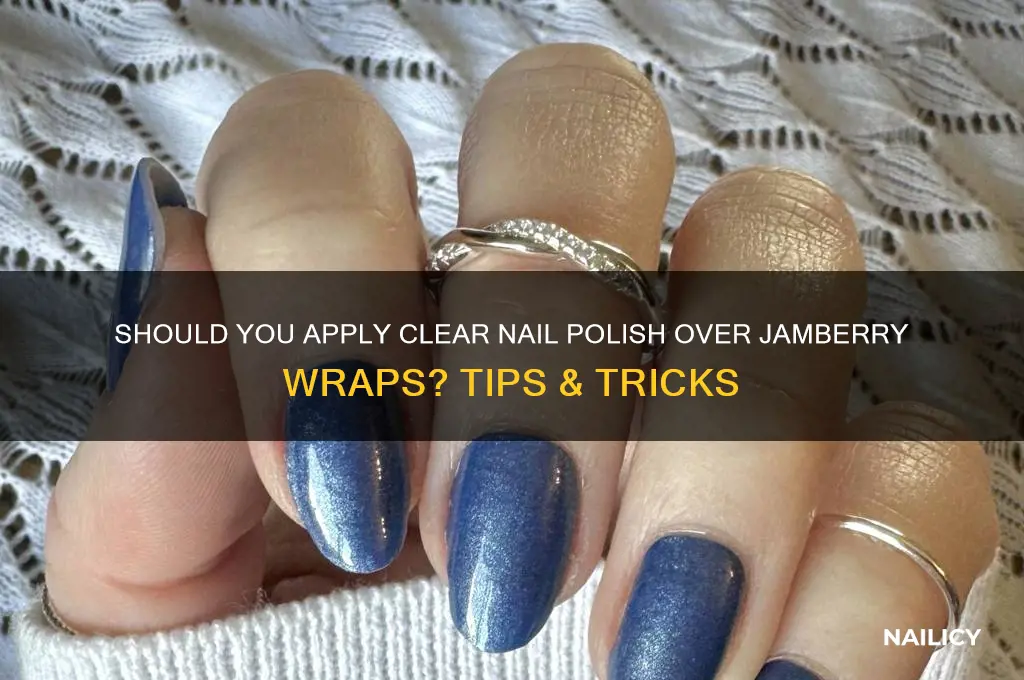 do you put clear nail polish over jamberry