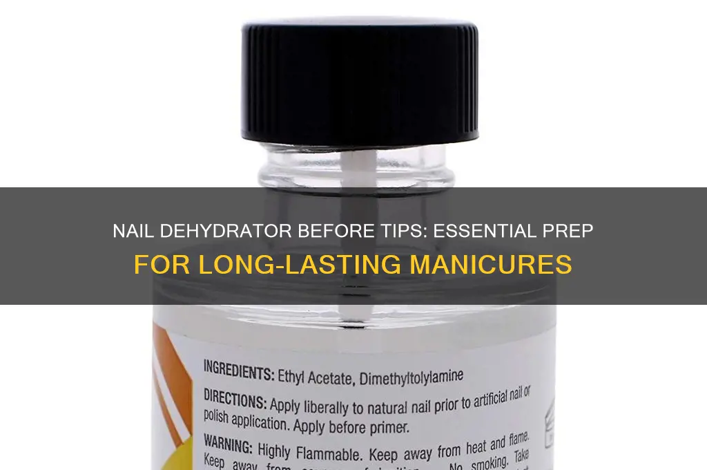 do you put nail dehydrator on before tips
