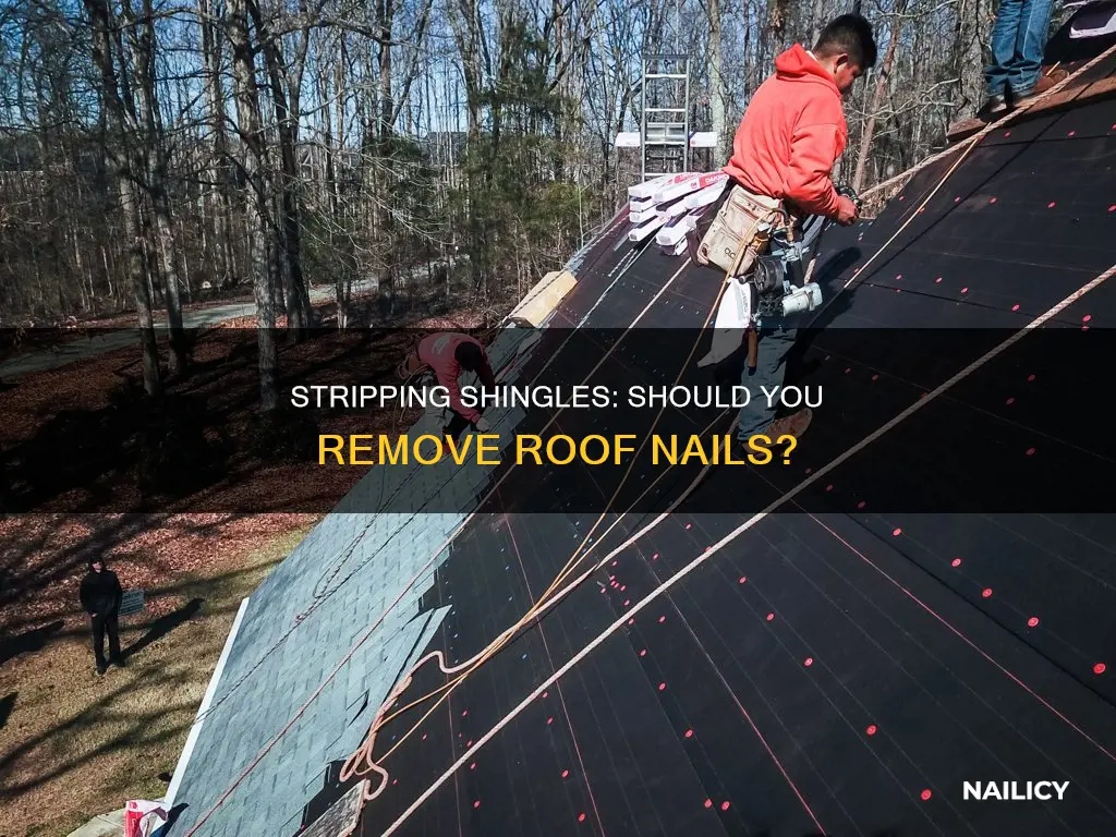 do you remove nails after stripping shingles off a roof