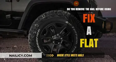 How to Use Fix-a-Flat: Remove the Nail First?