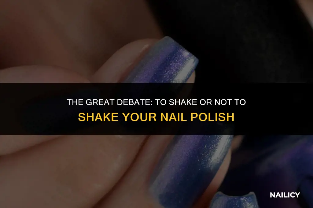 do you shake nail polish before using